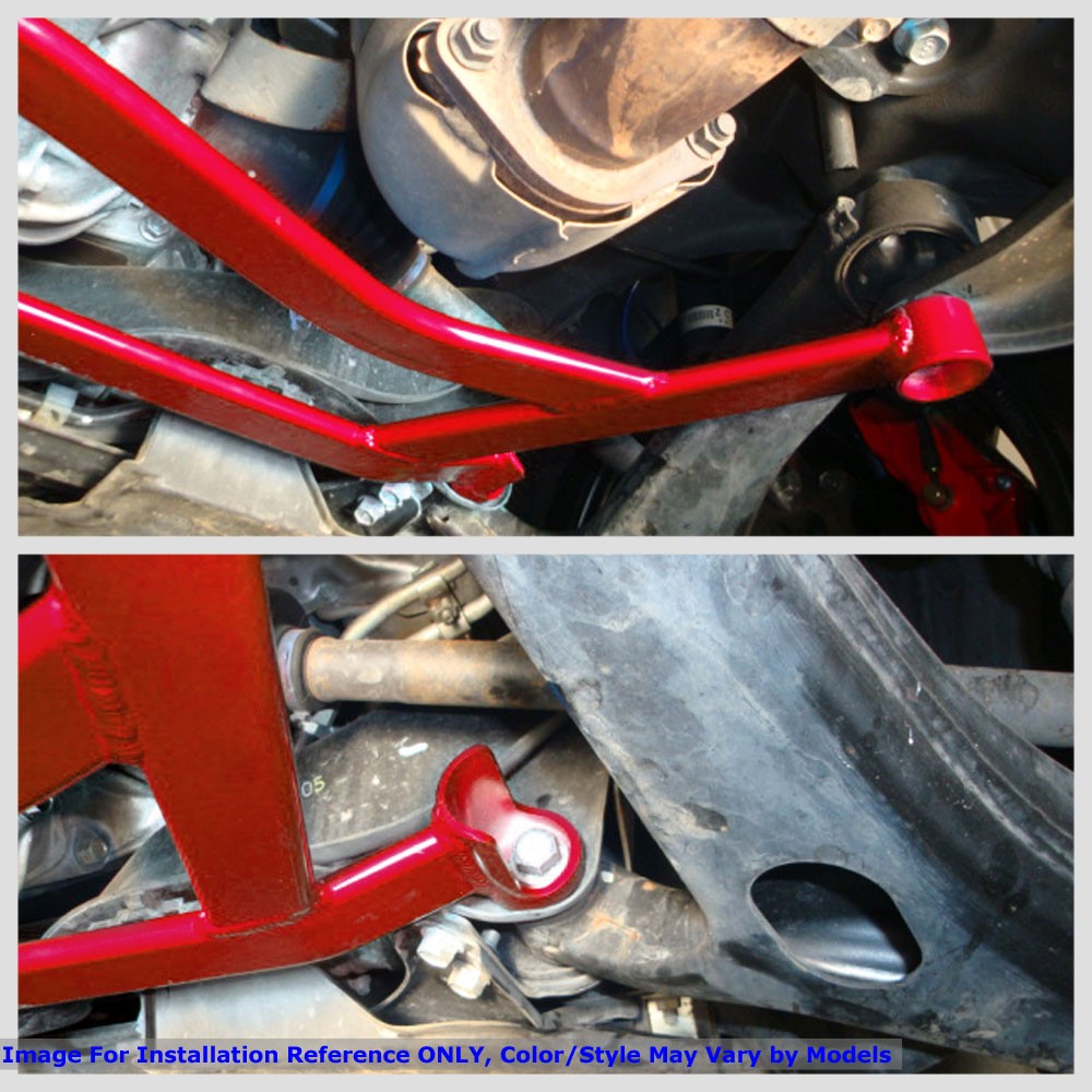 Megan Racing Front Lower Blue H Brace Bracket For 08-14 Subaru Impreza WRX/STI