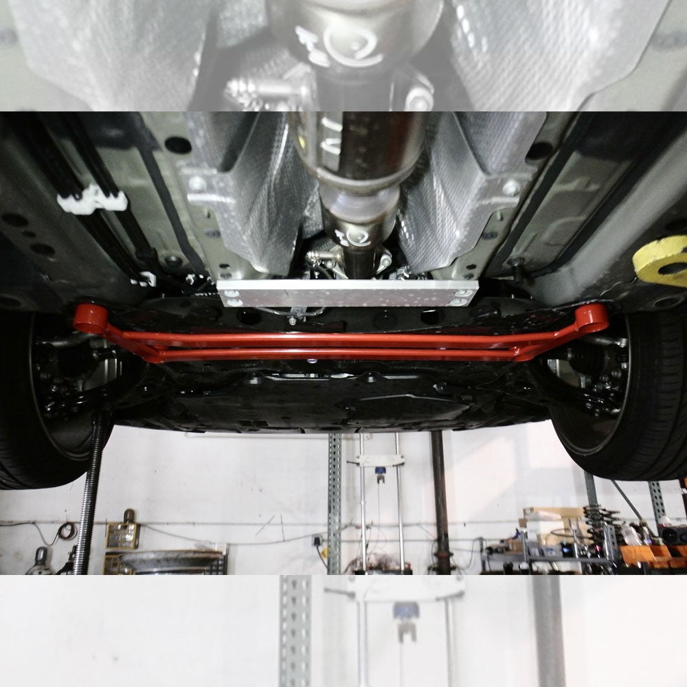 Megan Red Front Lower H-Brace Bracket+Rear Lower Strut Bar For 20+ Corolla E210