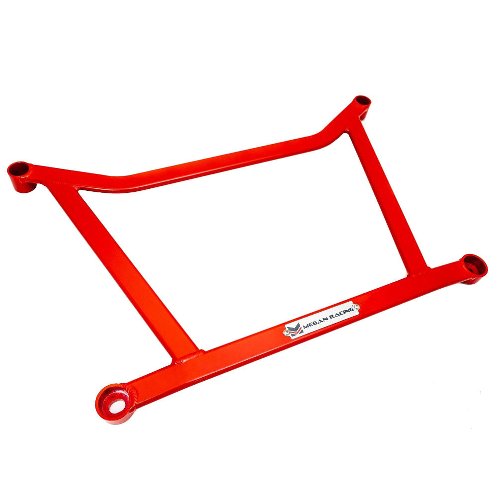 Megan Racing Red Aluminum Front Lower H Brace Bracket For 06-18 RAV4/10-15 Prius