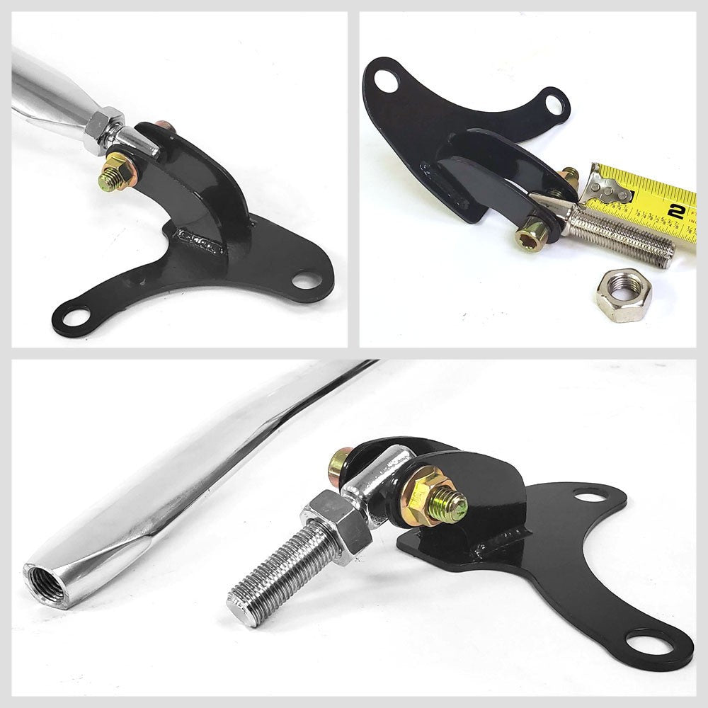 Manzo USA Front & Rear Upper Strut Tower Brace Bar for 90-94 Eclipse/Talon/Laser