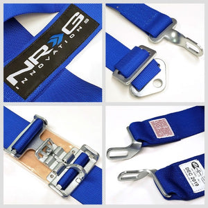 NRG SBH-5PCBL 5-Point Latch Link Blue SFI Approved 16.1 Racing Seat Belt Harness-Seats & Components-BuildFastCar