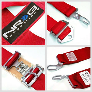 NRG SBH-5PCRD 5-Point Latch Link Red SFI Approved 16.1 Racing Seat Belt Harness-Seats & Components-BuildFastCar