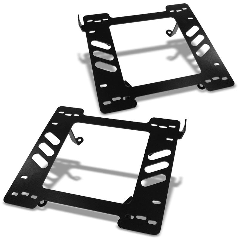 2x Steel Racing Seat Base Mounting Bracket For Jeep 97-06 Wrangler TJ 4.0L/2.4L