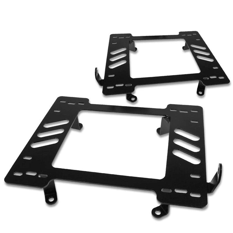 2x Steel Racing Seat Base Mounting Bracket For Jeep 97-06 Wrangler TJ 4.0L/2.4L