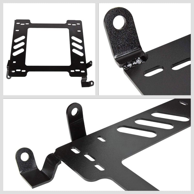 2x Mild Steel Racing Seat Base Mounting Bracket For 02-07 Impreza WRX/STI GD/GG