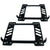 2x Mild Steel Racing Seat Base Mount Bracket Adapter For 07-14 Wranger JK V6 4Dr