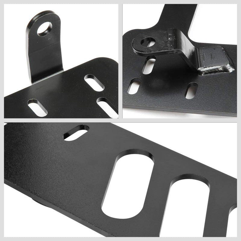 2x Mild Steel Racing Seat Base Mount Bracket Adapter For 07-14 Wranger JK V6 4Dr