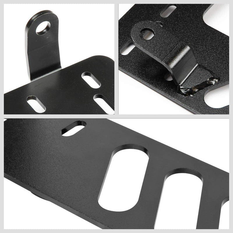 2x Steel Racing Seat Base Mount Bracket Adapter For Toyota 91-95 MR2 W20 Chassis