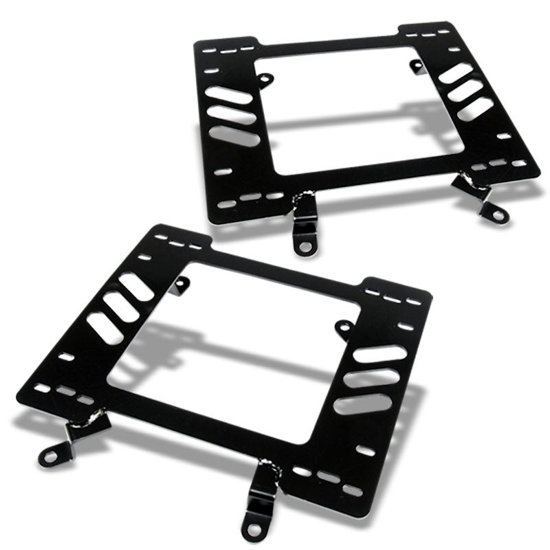 2x Steel Racing Seat Base Mounting Bracket Adapter For Ford 79-98 Mustang PONY