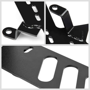 2x Steel Racing Seat Base Mounting Bracket Adapter For Ford 79-98 Mustang PONY