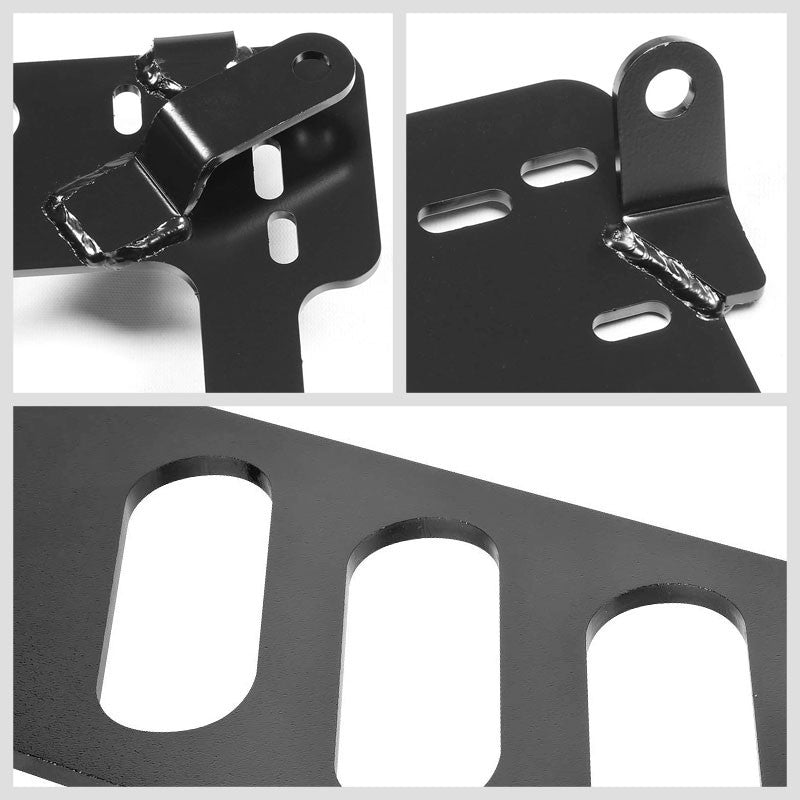 2x Mild Steel Racing Seat Base Mount Bracket Adapter For 94-01 Integra DB/DC