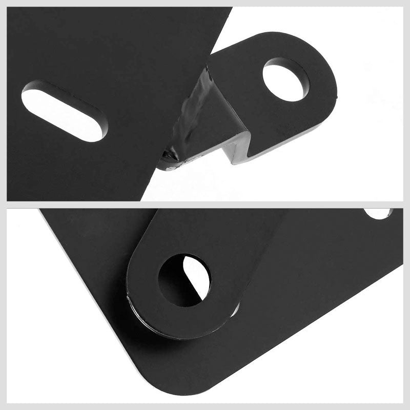 2x Mild Steel Racing Seat Base Mounting Bracket Adapter For 99-05 BMW 3-Series