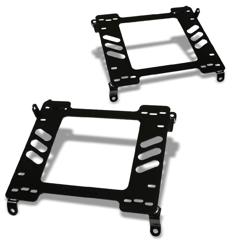 2x Steel Racing Seat Base Mount Bracket For Nissan 89-98 240SX S13/S14 KA24/SR20