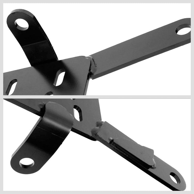 2x Mild Steel Racing Seat Base Mounting Bracket Adapter For 11-18 Ford Focus