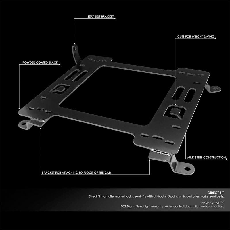 2x Steel Racing Seat Base Mounting Bracket Adapter For 06-17 Volkswagen Beetle