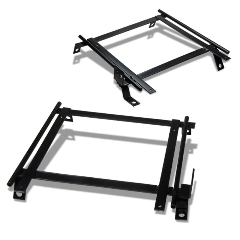 2x Steel Racing Seat Base Mount Bracket Adapter For Acura 90-93 Integra DA6/DA9