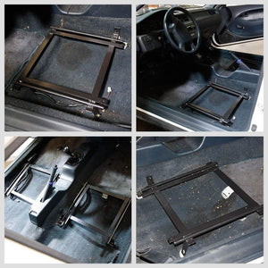 2x Mild Steel Racing Seat Base Mounting Bracket For 92-95 Honda Civic EG/EH/EJ