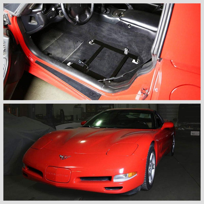 2x Steel Bucket Racing Seat Low Mounting Bracket For Chevy 97-04 Corvette C5 V8