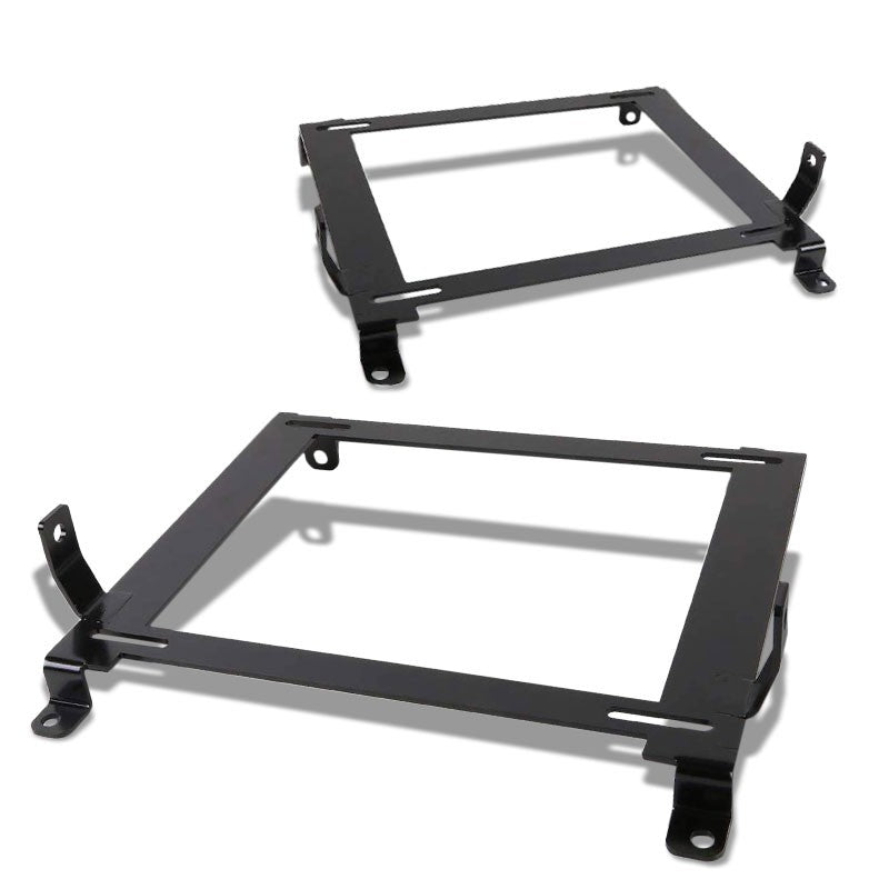 2x Mild Steel Bucket Racing Seat Low Base Mounting Bracket For 06-11 Civic FG/FA