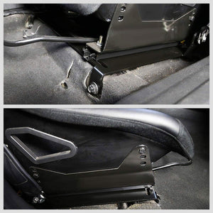 2x Mild Steel Bucket Racing Seat Low Base Mounting Bracket For 06-11 Civic FG/FA