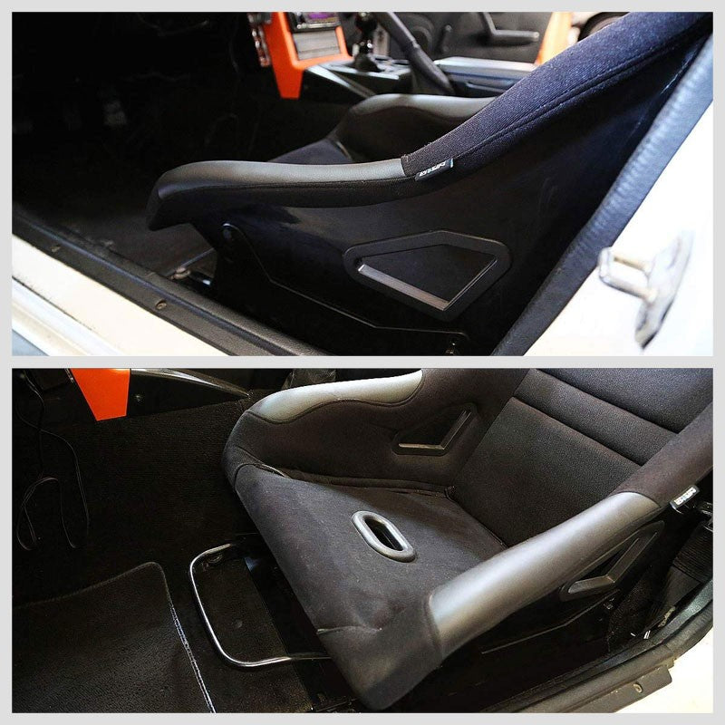 2x Steel Bucket Racing Seat Low Base Mounting Bracket For Mazda 90-97 Miata MX-5