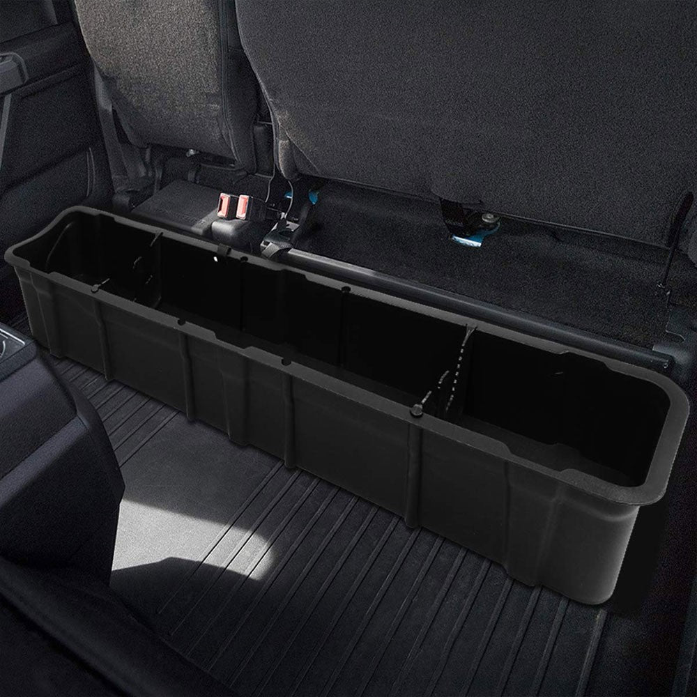 matte-texture-black-rear-under-seat-storage-tray-for-15-20-ford-f-150-crew-cab