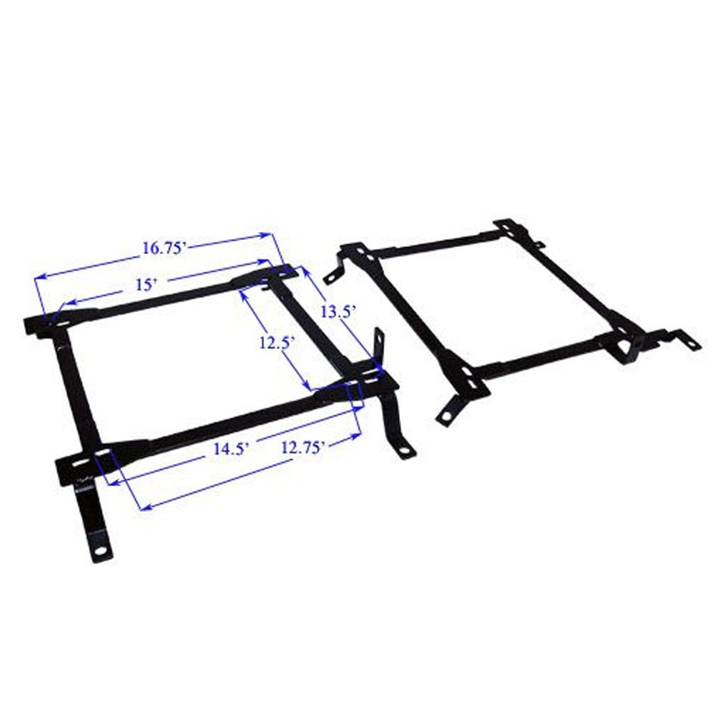 Megan Racing Pair Mild Steel Racing Seat Bracket Mount For 03-09 Nissan 350Z Z33