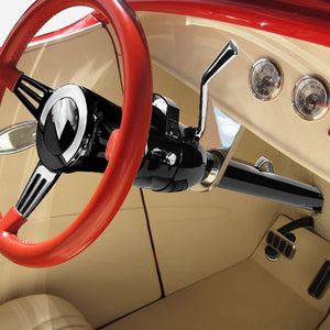 28" Black AT (Column Shift) Tilt Steering Column For 55-59 Chevy GM Hot Rod