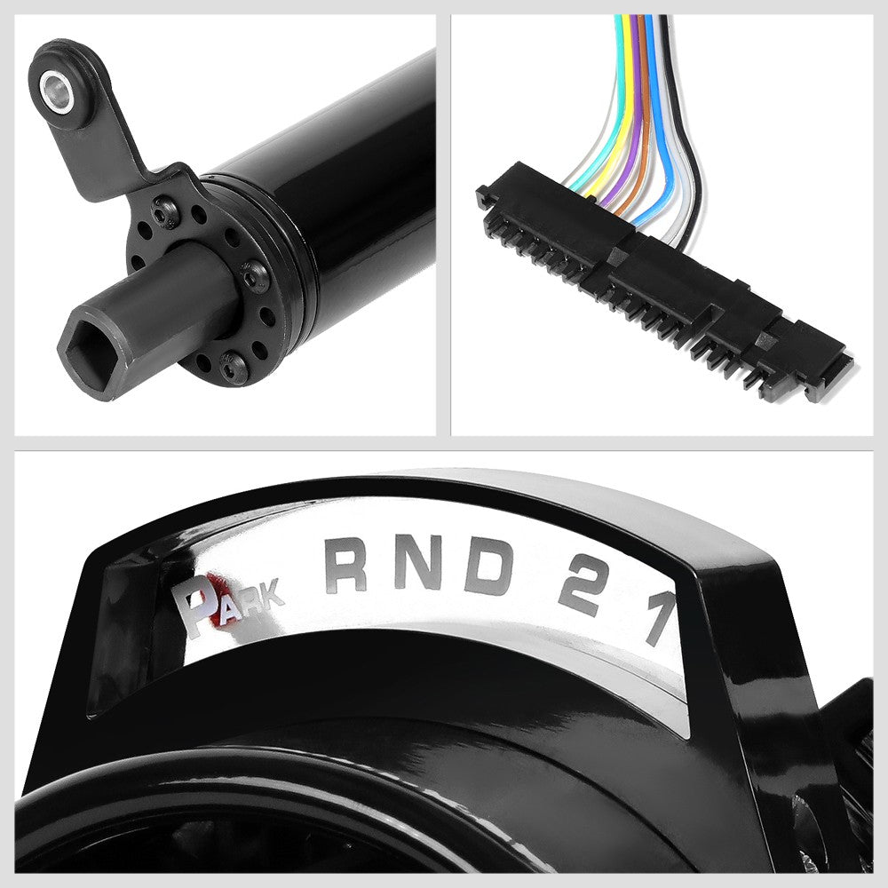 30" Black AT (Column Shift) Tilt Steering Column For 55-59 Chevy GM Hot Rod