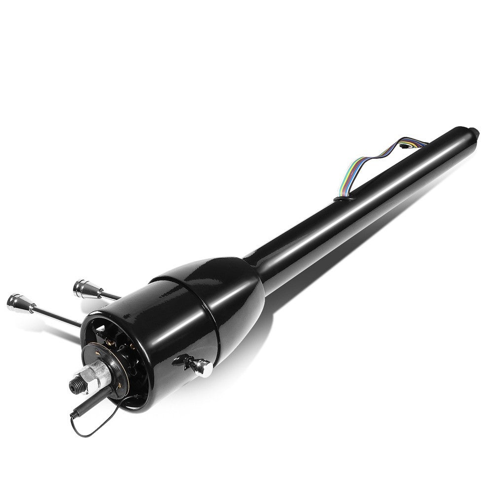 28" Black MT (Floor Shift) Tilt Steering Column 2"DIA For 55-59 Chevy GM Hot Rod