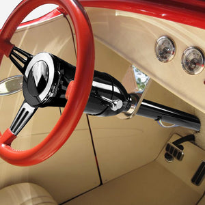 28" Black MT (Floor Shift) Tilt Steering Column 2"DIA For 55-59 Chevy GM Hot Rod
