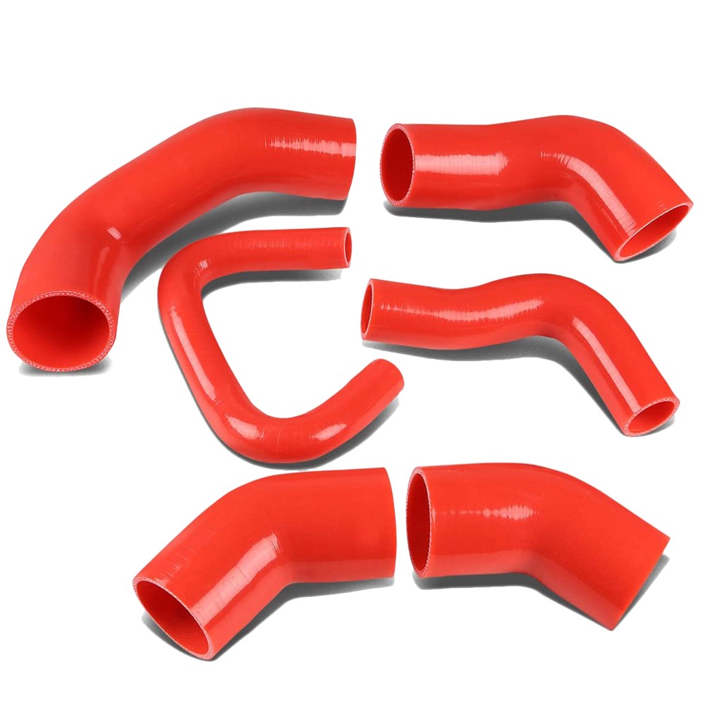 4-Ply Nylon Red Intercooler Pipe Kit 5mm Thickness 05-06 Lancer 4Dr BFC-ITPK-EVO8-RD