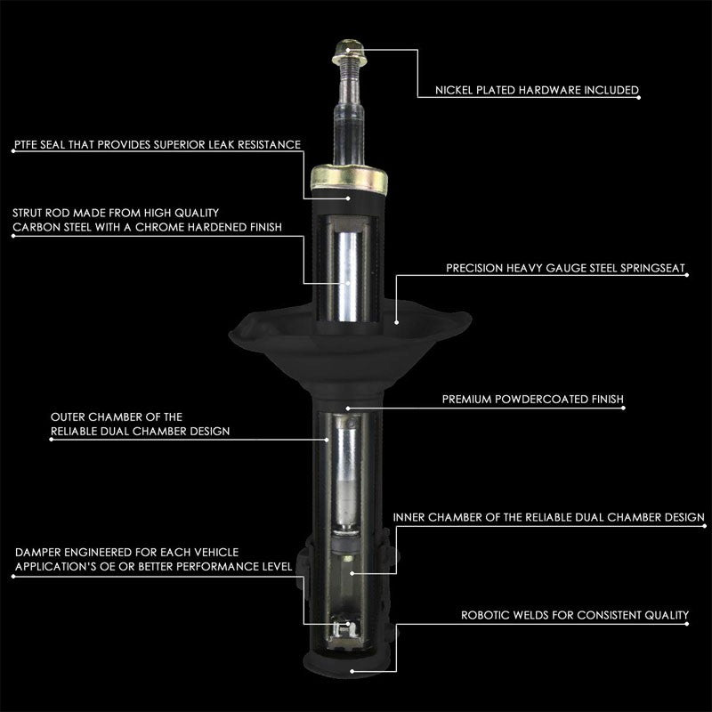 Front OE Style Struts Shock Coil Springs Assembly Kit For 00-06 Toyota Tundra-Shock Absorbers Parts-BuildFastCar