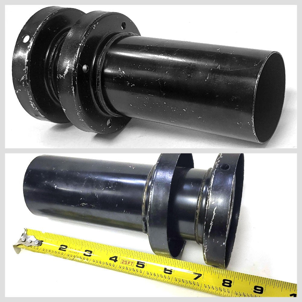 Megan Racing Universal Muffler Silencer 3.75" W for 4" Tip 2.5" Inlet Muffler