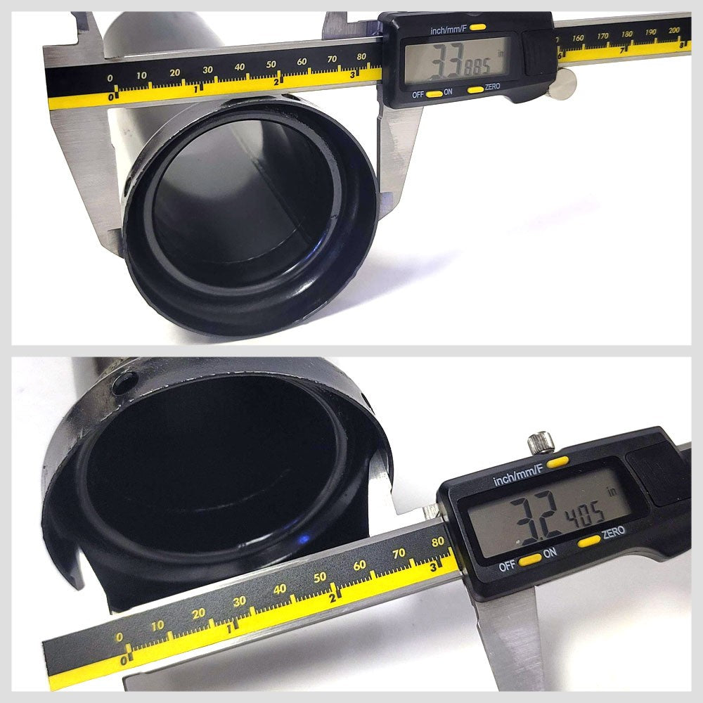 Megan Racing Universal Muffler Silencer 3.50" Tip for 3.00" Inlet Muffler