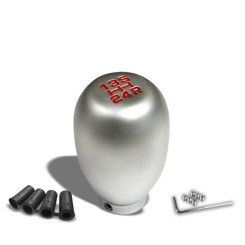 NRG Innovations Silver Type-R 5-Speed Manual M8 M10 M12 SK-5S-A-SL Shift Knob-Shifter Components-BuildFastCar