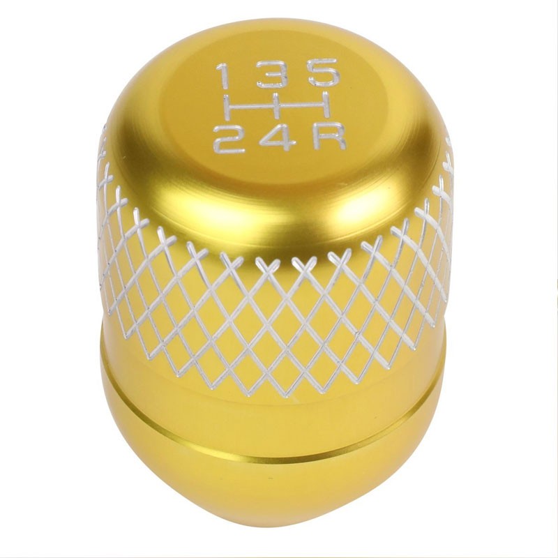 Gold/White Netted Short Throw Shifter+Shift Knob For 89-98 Nissan 240SX S13 S14-Shifter Components-BuildFastCar-BFC-SHT-NS13+SHIFTKNOB-NET5SP-T1-GD