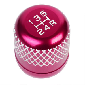 Manzo Short Shifter+Pink Net/White 5-Speed Knob For 83-87 Corolla GTS AE86 MT-Shifter Components-BuildFastCar
