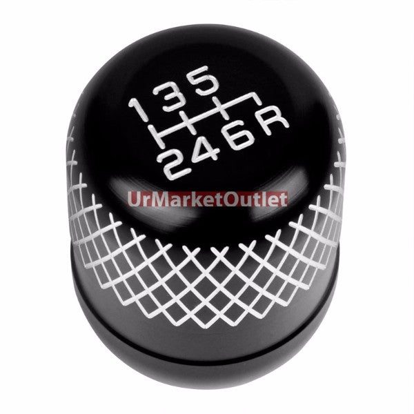 Megan Short Shifter+Black Net/White 6-Speed Knob For 03-08 Nissan 350Z Z33 MT-Shifter Components-BuildFastCar
