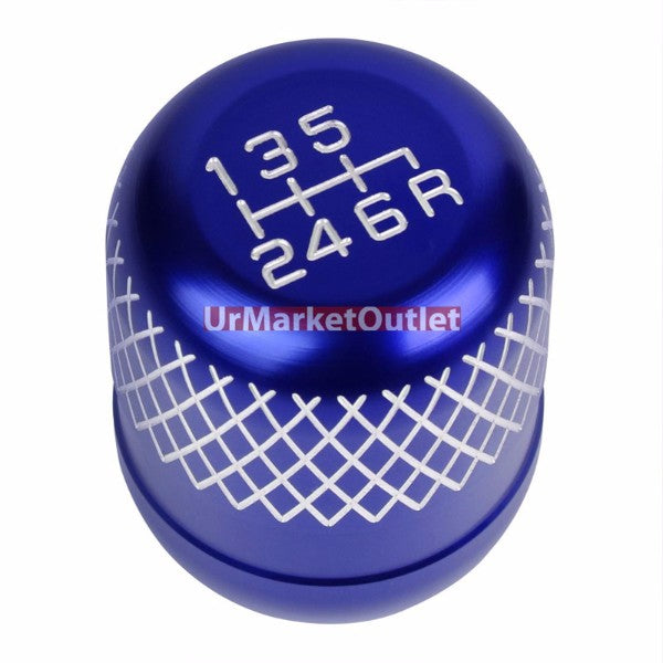Megan Short Shifter+Blue Net/White 6-Speed Knob For 03-08 Nissan 350Z Z33 MT-Shifter Components-BuildFastCar