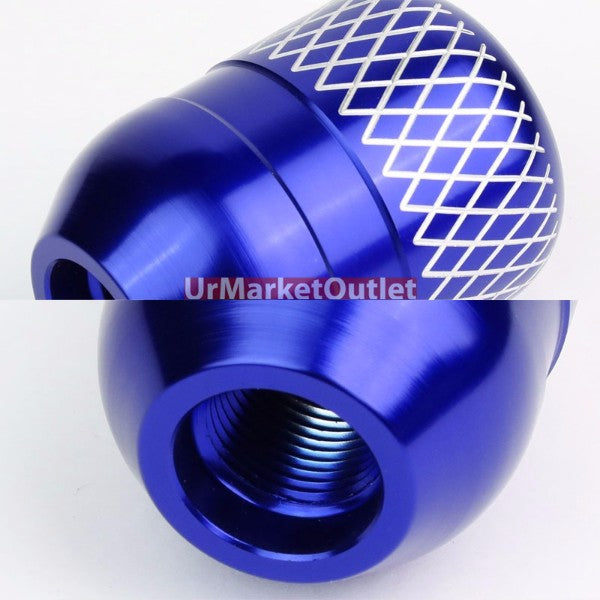 Megan Short Shifter+Blue Net/White 6-Speed Knob For 03-08 Nissan 350Z Z33 MT-Shifter Components-BuildFastCar