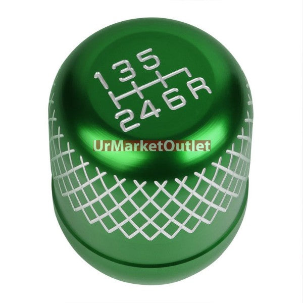 Megan Short Shifter+Green Net/White 6-Speed Knob For 03-08 Nissan 350Z Z33 MT-Shifter Components-BuildFastCar