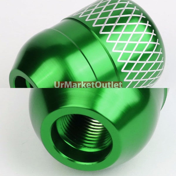Megan Short Shifter+Green Net/White 6-Speed Knob For 03-08 Nissan 350Z Z33 MT-Shifter Components-BuildFastCar
