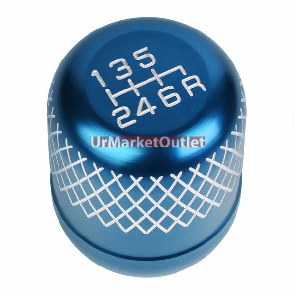 Megan Short Shifter+Light Blue Net/White 6-Speed Knob For 03-08 Nissan 350Z MT-Shifter Components-BuildFastCar