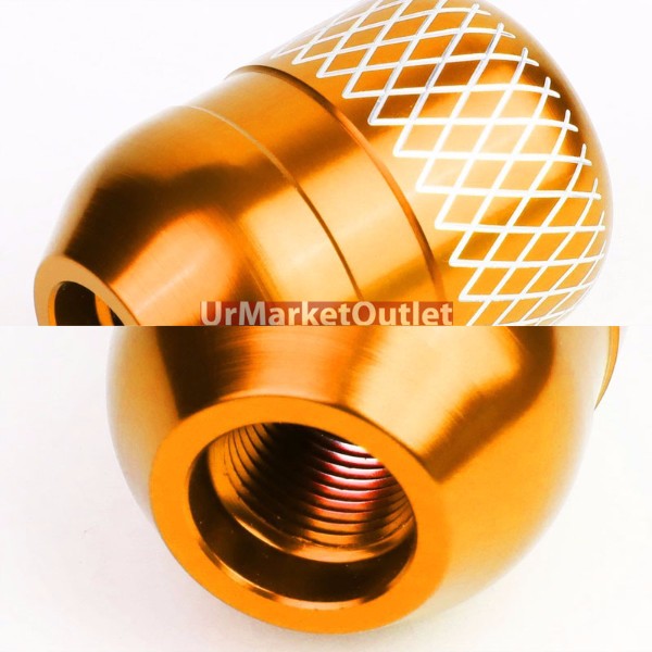 Megan Short Shifter+Orange Net/White 6-Speed Knob For 03-08 Nissan 350Z Z33 MT-Shifter Components-BuildFastCar
