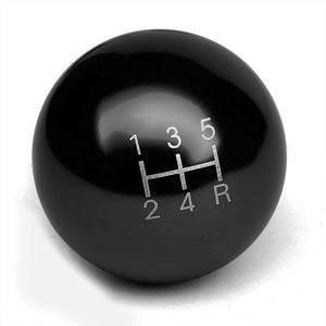 Megan Short Shifter+Black Round/White 5-Speed Knob For 93-95 Mazda RX-7 FD35 MT-Shifter Components-BuildFastCar