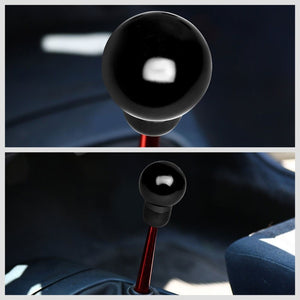 Black Round Clear Pattern Shift Knob+Short Throw Shifter For 17+ Toyota 86 GT86-Shifter Components-BuildFastCar-BFC-SHT-TOY86+SHIFTKNOB-ROUNDC-BK