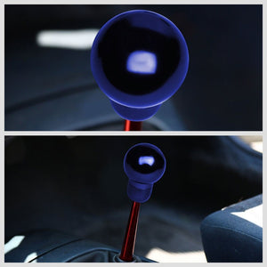 Blue Round Clear Pattern Shift Knob+Short Throw Shifter For 13-16 Scion FR-S-Shifter Components-BuildFastCar-BFC-SHT-TOY86+SHIFTKNOB-ROUNDC-BL