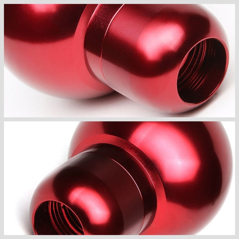 Red Round Clear Pattern Shift Knob+Short Throw Shifter For 17-19 Toyota 86 GT86-Shifter Components-BuildFastCar-BFC-SHT-TOY86+SHIFTKNOB-ROUNDC-RD
