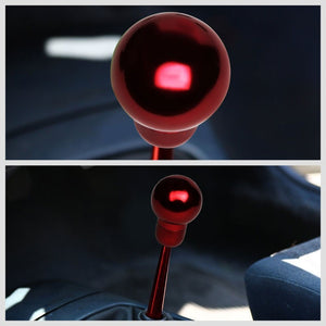 Red Round Clear Pattern Shift Knob+Short Throw Shifter For 17-19 Toyota 86 GT86-Shifter Components-BuildFastCar-BFC-SHT-TOY86+SHIFTKNOB-ROUNDC-RD
